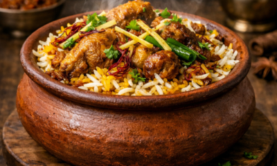 Matka Lamb Biryani in Nelson authentic dum lamb biryani served in clay pot Hazara Spice Lancashire