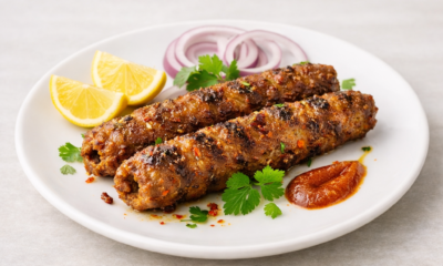 Seekh Kebab in Nelson freshly grilled over charcoal, served hot with naan and traditional Pakistani spices, authentic halal BBQ experience