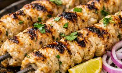 Creamy Chicken Malai Boti grilled to perfection with smoky flavour and rich marinade served hot in Nelson