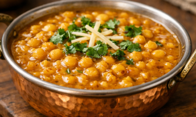Daal Chana in Nelson served hot with tender split chickpeas and traditional spices in a rich curry