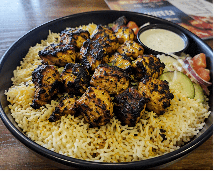 Butter Garlic Desi Rice Bowl