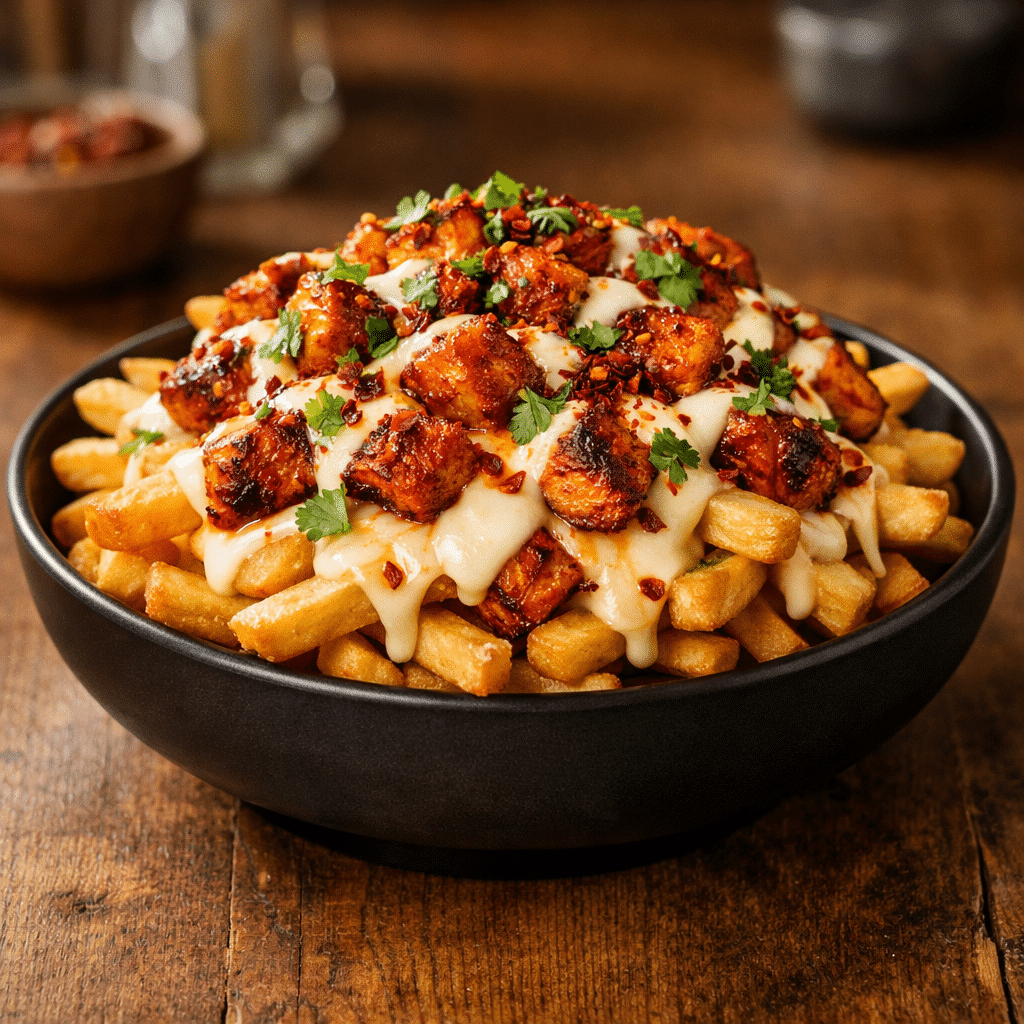 Chicken Tikka Loaded Fries