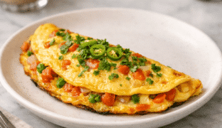 Desi Omelette at Hazara Spice, Nelson