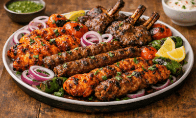 Family Mixed Grill Platter at Hazara Spice, Nelson