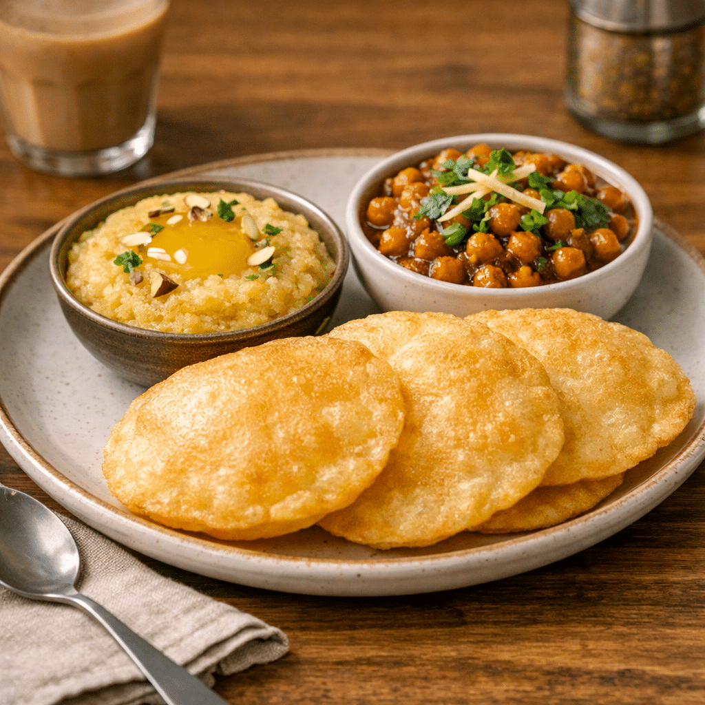 Halwa Puri (photo 2) at Hazara Spice, Nelson