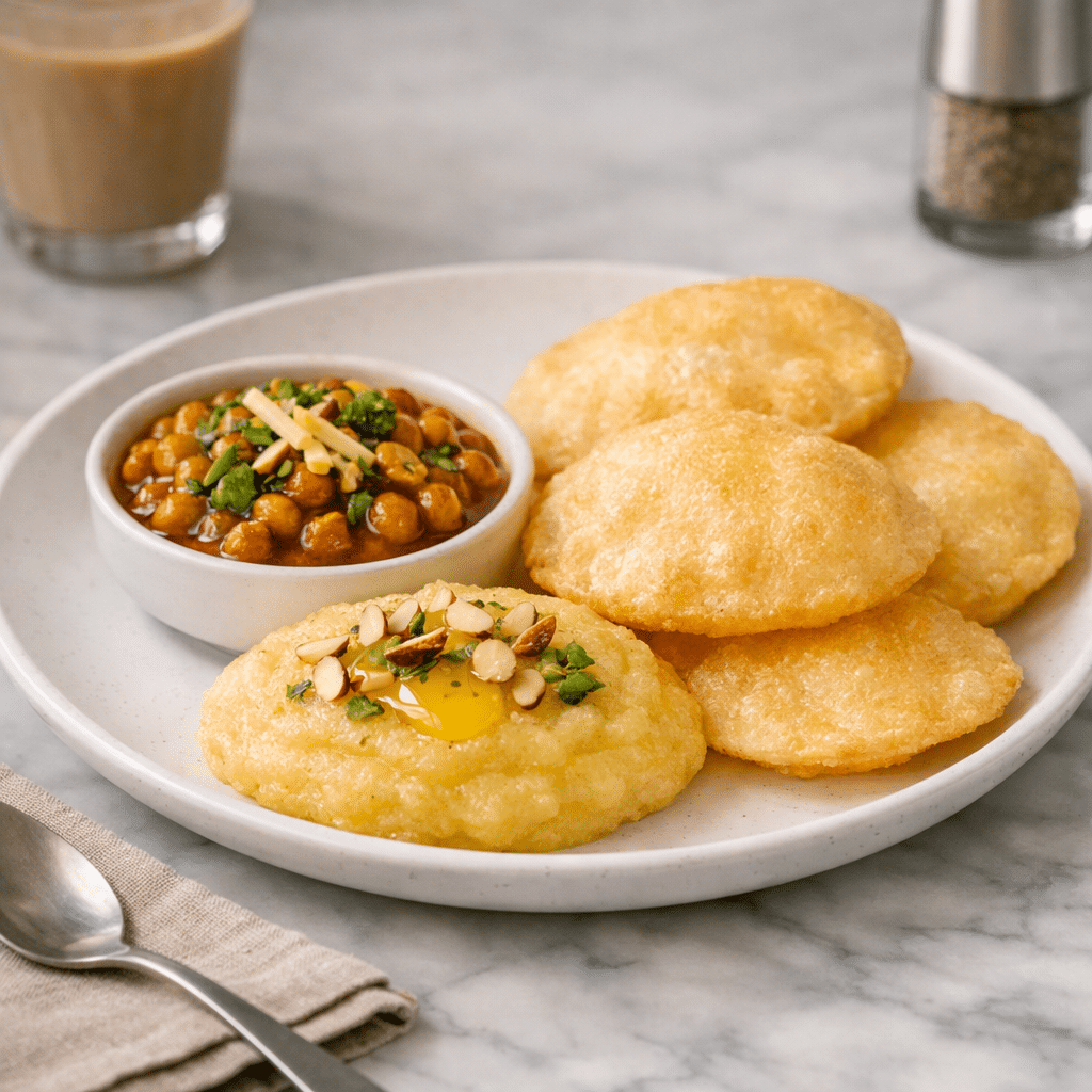 Halwa Puri (photo 3) at Hazara Spice, Nelson