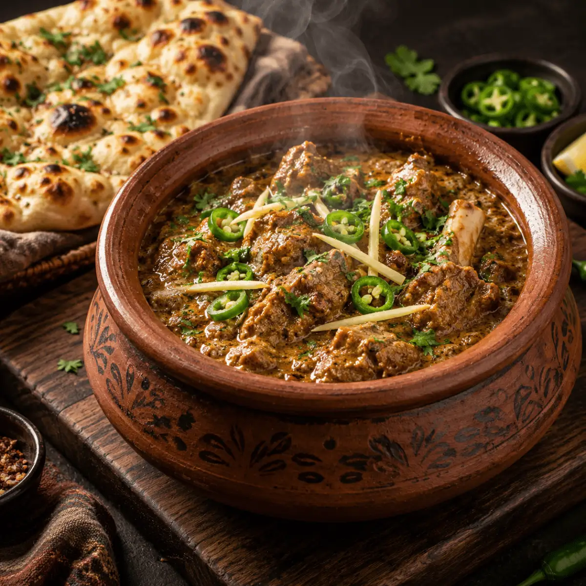 Lamb Katwa Handi – traditional clay pot lamb curry at Hazara Spice Nelson